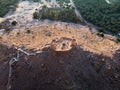 Dhayah Fort in Ras Khaimah emirate in UAE aerial view