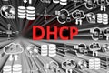 DHCP concept blurred background