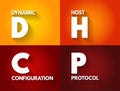 DHCP - Dynamic Host Configuration Protocol is a network management protocol used on Internet Protocol networks for automatically