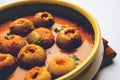 Indian food Tinda Masala served in a bowl, selective focus