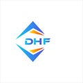 DHF abstract technology logo design on white background. DHF creative initials letter logo concept Royalty Free Stock Photo