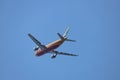 DHL Airbus A300 in rainbow colors on tail departing from Amsterdam Schiphol Airport at Aalsmeerbaan Royalty Free Stock Photo