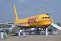 DHL airplane shown at MAKS International Aerospace Salon