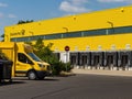 DHL Parcel Distribution Center Royalty Free Stock Photo
