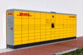 DHL Packstation parcel locker automated postal box self-service package delivery in Stuttgart, Germany