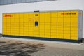 DHL pickup location German name: Packstation, logistics company Deutsche Post DHL Group