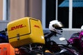 DHL service in Bangkok city,Thailand,Dec 02 ,2019