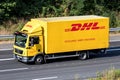 DHL truck on motorway