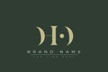 DHO abstract letter logo design Royalty Free Stock Photo