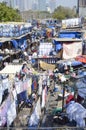 Dhobi Ghat, laundry washing district, Mumbai, India Royalty Free Stock Photo