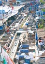 Dhobi Ghats laundry area of Mumbai india Royalty Free Stock Photo