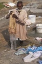 Dhobi Wallah at work Royalty Free Stock Photo