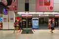 Dhoby Ghaut MRT Train Station Platform in Singapore