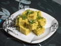 Dhokla Indian Home Recipe.