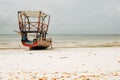 A dhow at Uroa Beach, Zanzibar