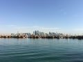 Dhow Harbour and the Doha skyline Royalty Free Stock Photo