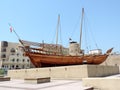 Dhow outside the Dubai Museum, United Arab Emirates Royalty Free Stock Photo