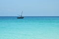 Dhow boat. Zanzibar, Tanzania, Africa Royalty Free Stock Photo