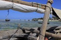 Dhows / Boats & Coastline at Nungwi, Zanzibar, Tanzania Royalty Free Stock Photo