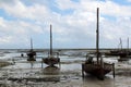 Dhows on the shore Royalty Free Stock Photo