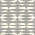 Abstract checkered halftone geometric seamless pattern with triangles. Striped mosaic