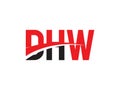 DHW Letter Initial Logo Design Vector Illustration