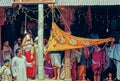 Dhwajarohan Of Trimbakeshwar Mahadev Palkhi festival getup at Trimba Royalty Free Stock Photo