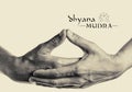 Dhyana mudra. Royalty Free Stock Photo