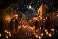 Dia de Las Velitas candlelight procession