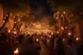 Dia de Las Velitas candlelight procession