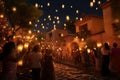 Dia de Las Velitas candlelight procession