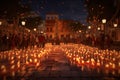 Dia de Las Velitas candlelight procession