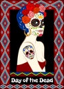 Dia de los Muertos card Royalty Free Stock Photo