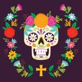 `Dia de los Muertos` day of the dead poster.