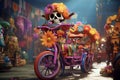 Dia de los Muertos Decorated Bicycle Parade