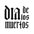 Dia de los Muertos fraktur font gothic lettering isolated on white. Mexican holiday Day of the Dead typography poster. Easy to