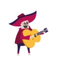 dia de los muertos mariachi skeleton