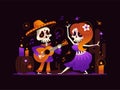 Dia de los Muertos - modern flat design style illustration Royalty Free Stock Photo