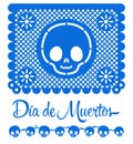 Dia de Muertos, Day of the death spanish text mexican traditional holiday decoration elements