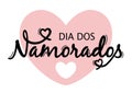 Dia dos Namorados typography card