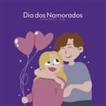 dia dos namorados poster template vector Royalty Free Stock Photo