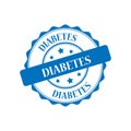 Diabetes stamp illustration