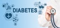 Diabetes diagnosis medical and healthcare concept. Doctor