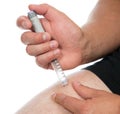 Diabetes injecting insulin dose of lantus vaccination