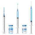 Diabetes Insulin Syringe and Vial Royalty Free Stock Photo