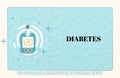 Diabetes patient treatment Concept. Blood glucose testing meter. Royalty Free Stock Photo