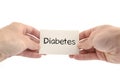 Diabetes text concept Royalty Free Stock Photo