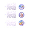 Diabetes treatment concept line icons with text