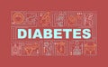 Diabetes word concepts banner