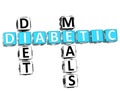 Diabetic Diet Meals Crossword Royalty Free Stock Photo